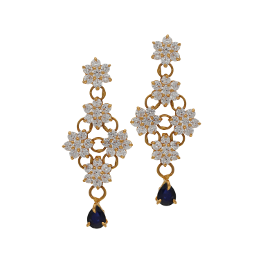 PREMIUM REAL STONE SWAROVSKI EARRINGS